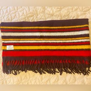 Vintage Faribo 100% Wool Blanket - Faribault Woolen Mill Co. Minnesota